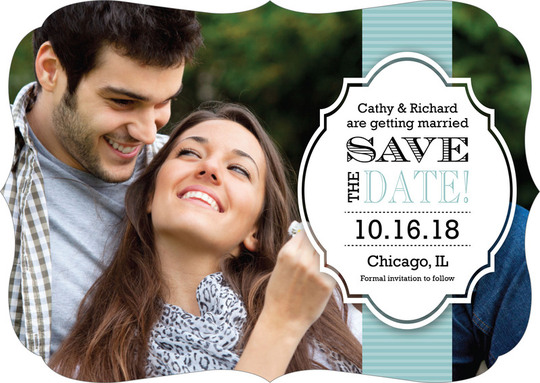 Lagoon Cherished Photo Save the Date Cards